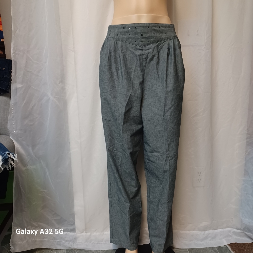 Saint Germain Paris  Vintage 80" Women's Gray Pants